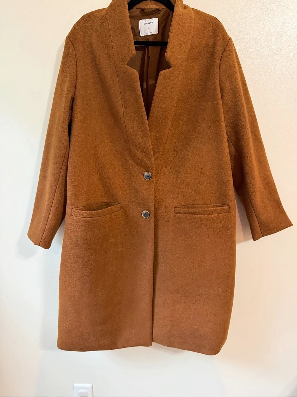Old Navy Wool-Blend Everyday Coat Women's Brown XL Like New
